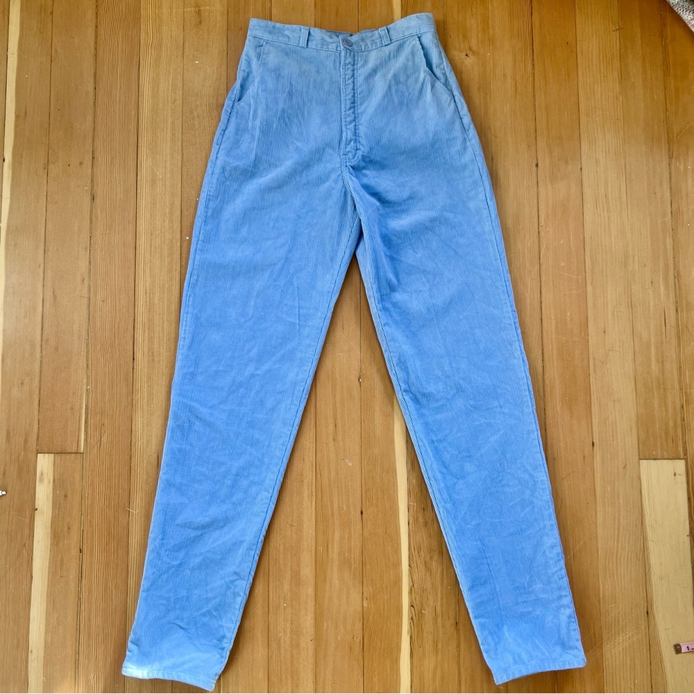 Vintage 80s Rockies blue corduroy pants 8